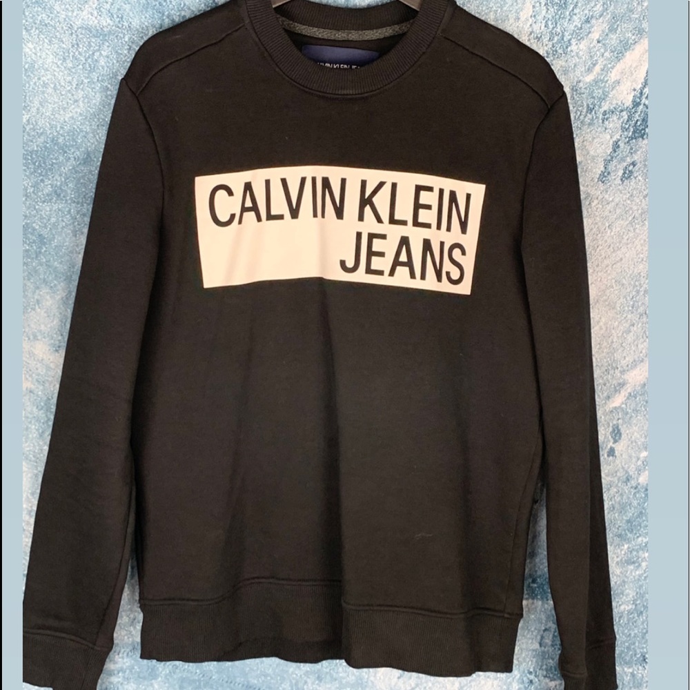 Calvin Klein Men’s Black Crew Neck Sweater Size M